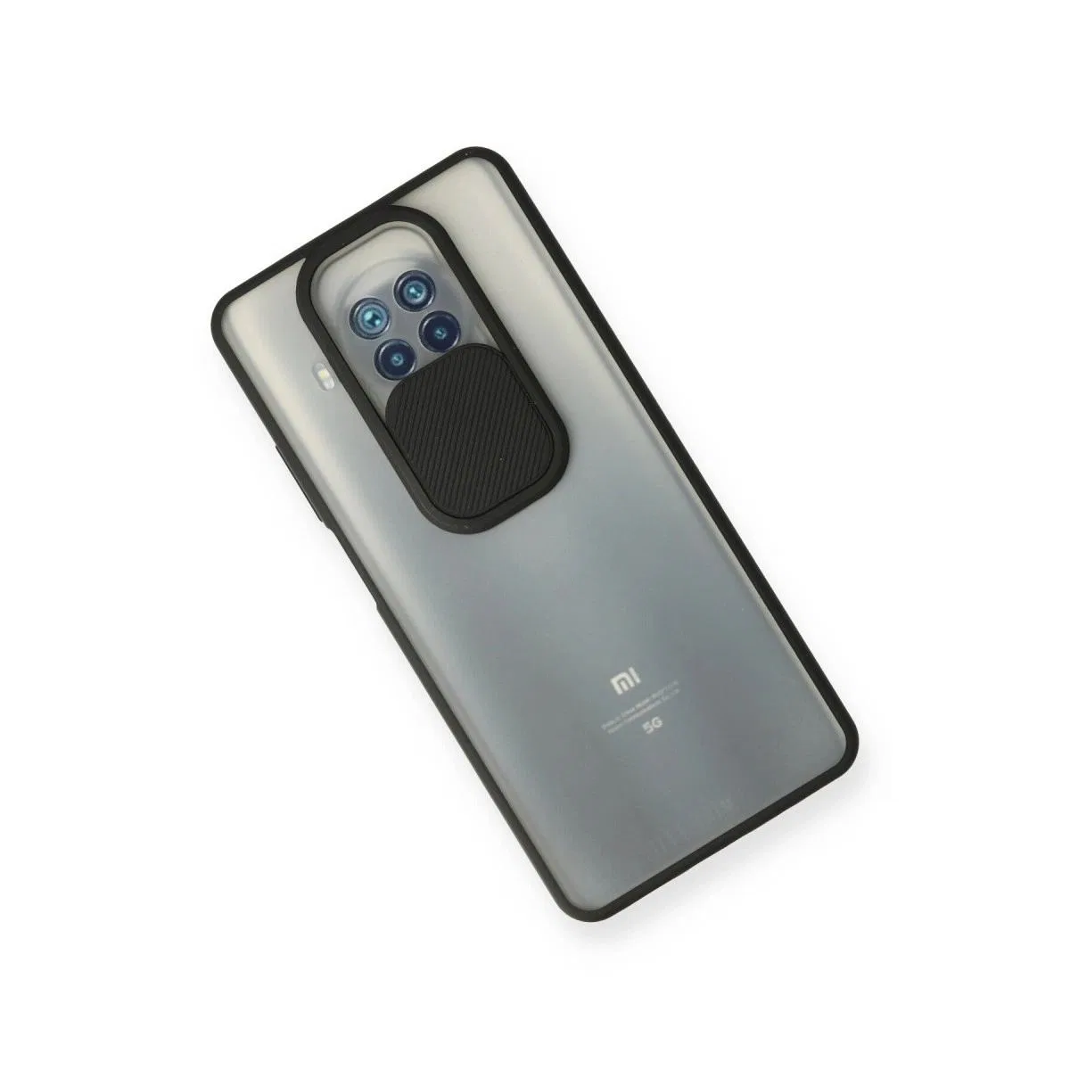 Xiaomi Mi 10t Lite Kılıf Palm Buzlu Kamera Sürgülü Silikon - Siyah