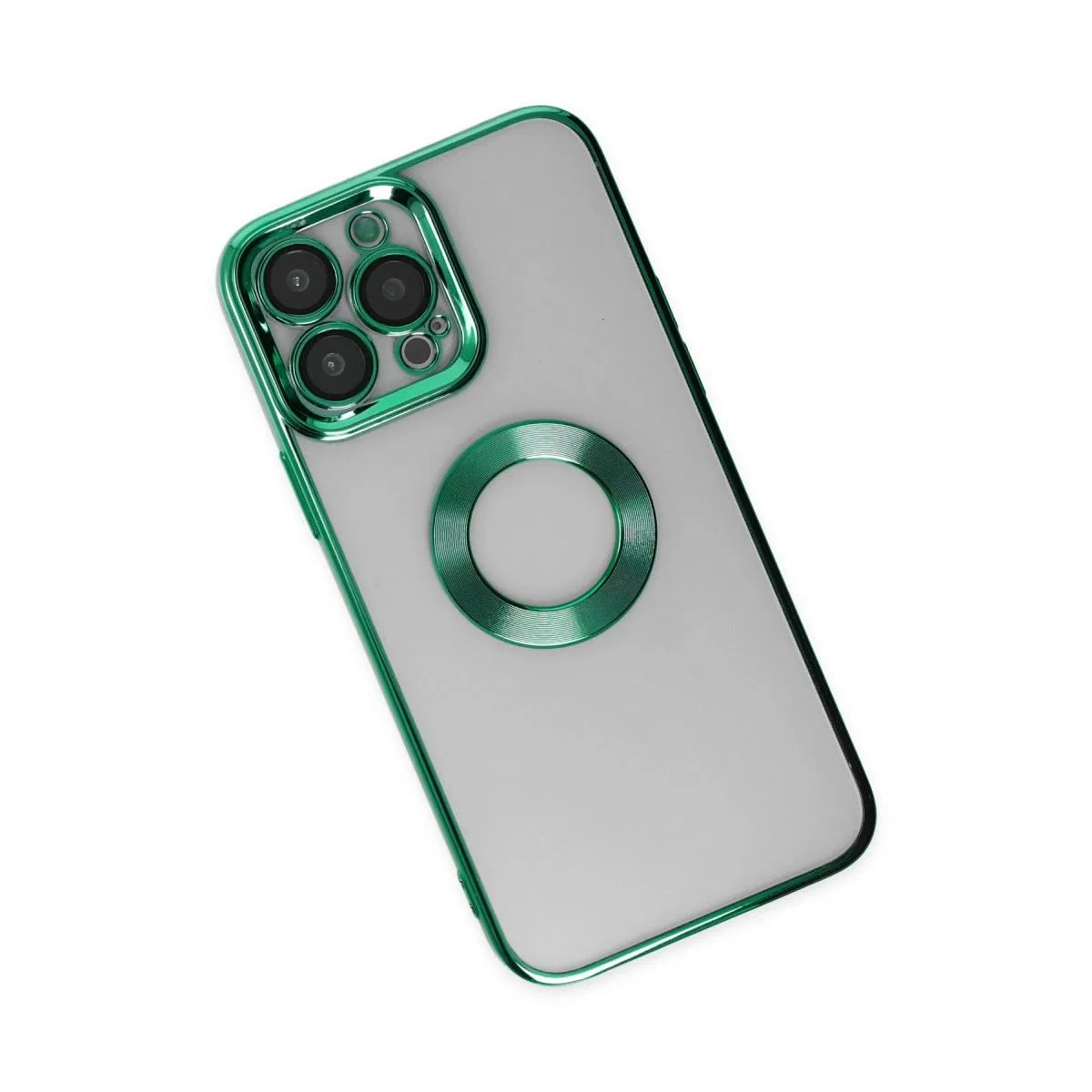 Apple İphone 14 Pro Kılıf Slot Silikon - Köknar Yeşili