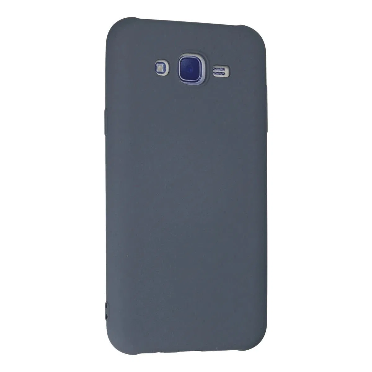 Samsung Galaxy J7 Kılıf Nano İçi Kadife Silikon - Gri