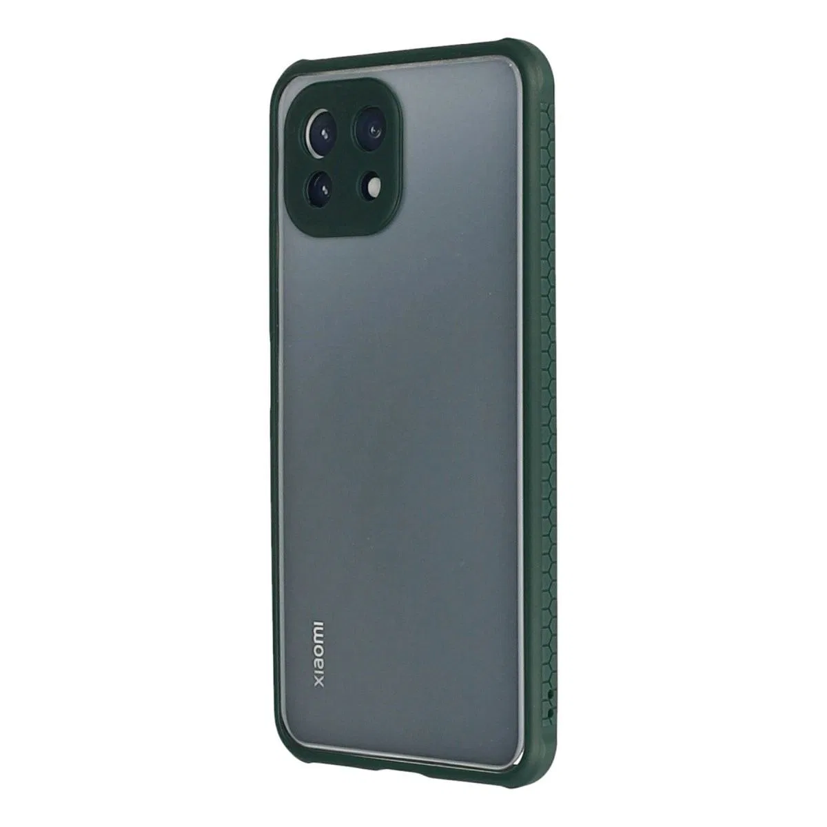 Xiaomi Mi 11 Lite Kılıf Miami Şeffaf Silikon - Koyu Yeşil