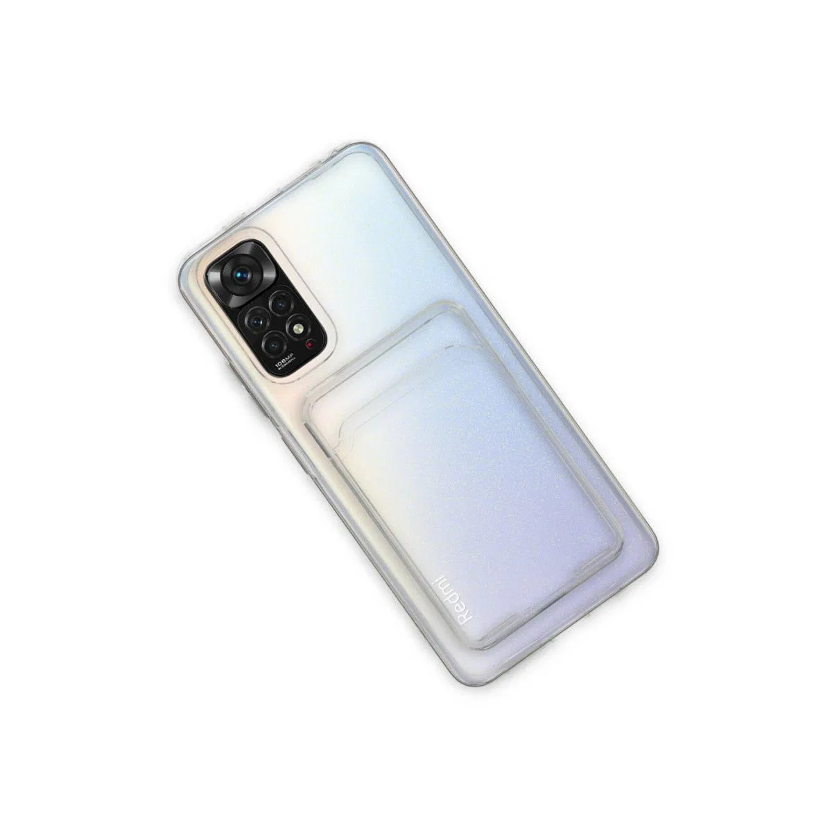 Xiaomi Redmi Note 11 Kılıf Kart Şeffaf Silikon - Şeffaf