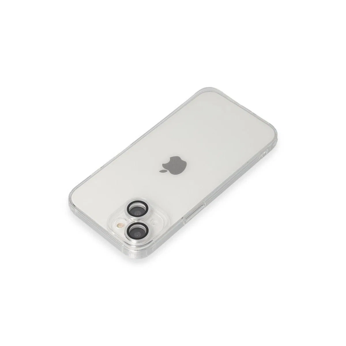 Apple İphone 14 Kılıf Luko Lens Silikon - Gümüş