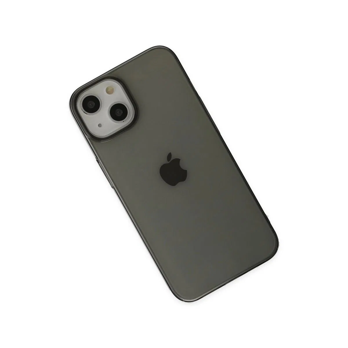 Apple İphone 14 Plus Kılıf Pc Sert Şeffaf Kapak - Siyah