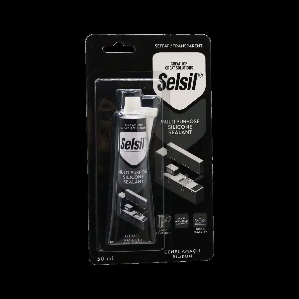 Şeffaf Genel Amaçlı Tüp Silikon 50ml