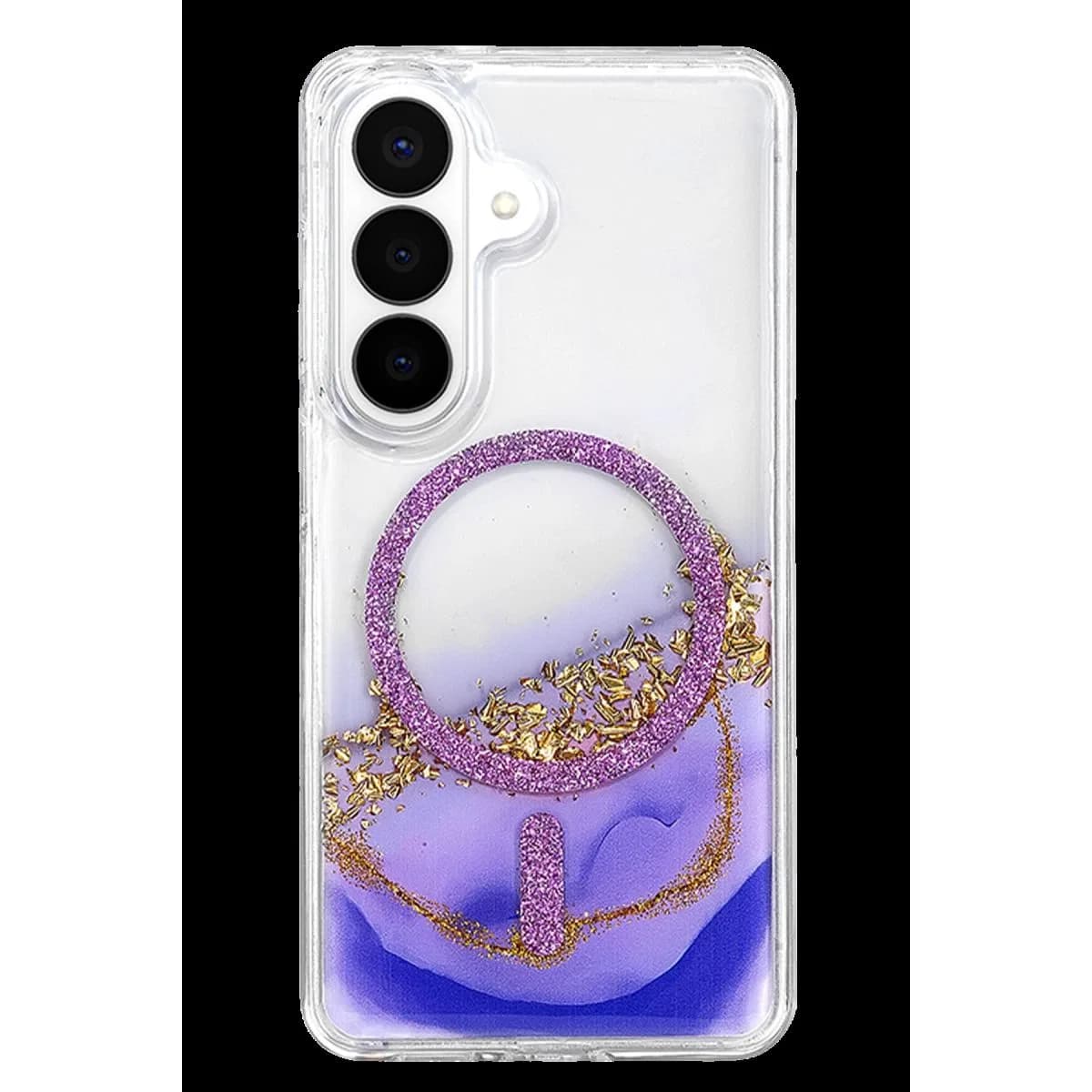Onegif Samsung Galaxy S26 Lotus Simli Magsafe Kapak - Mor