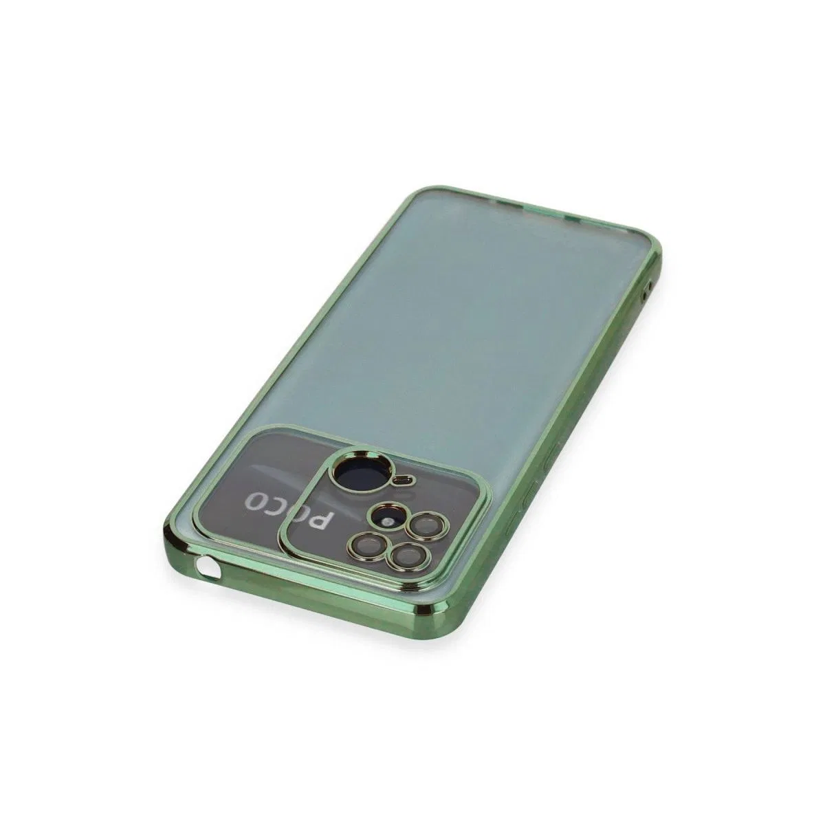 Xiaomi Redmi 10c Kılıf Razer Lensli Silikon - Yeşil