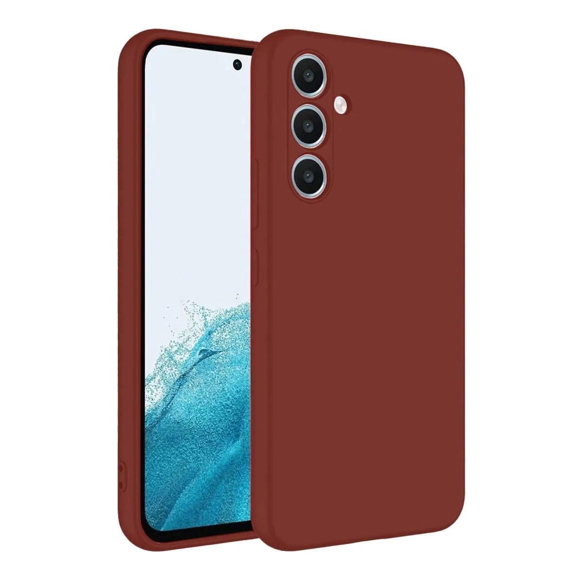 Samsung Galaxy A16 5g Kılıf First Silikon - Bordo