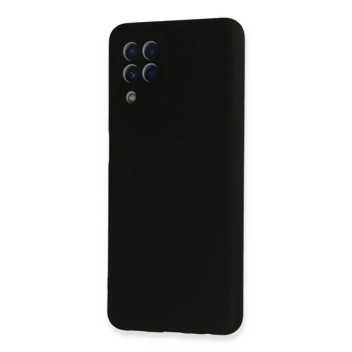 Samsung Galaxy A22 Kılıf Nano İçi Kadife Silikon - Siyah