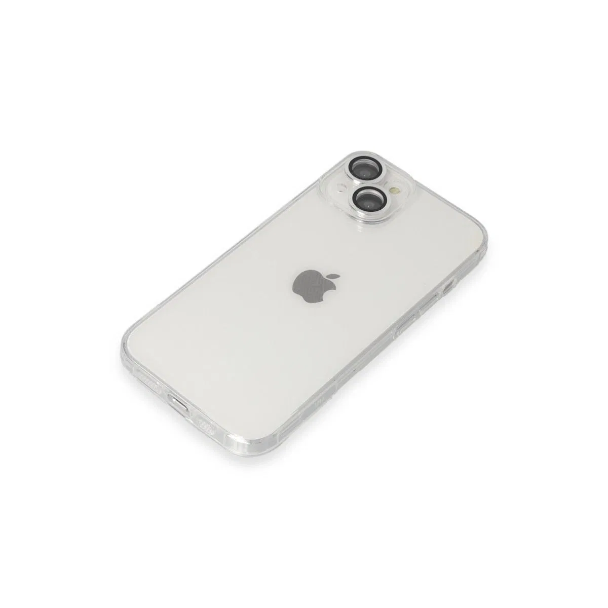 Apple İphone 14 Kılıf Luko Lens Silikon - Gümüş