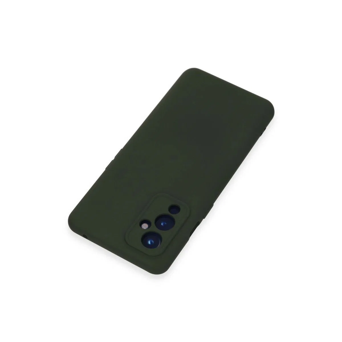 One Plus 9 Kılıf Nano İçi Kadife Silikon - Koyu Yeşil