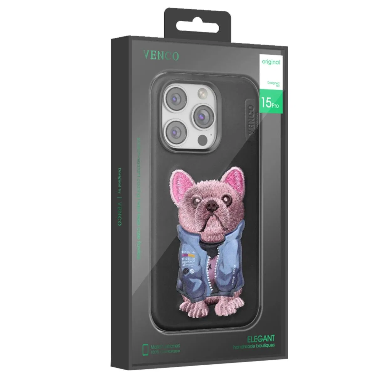 Venco Apple İphone 16 Pro Max Cute Desenli Kapak - Siyah