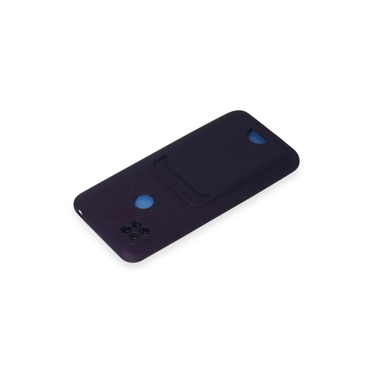 Xiaomi Redmi 9c Kılıf Kelvin Kartvizitli Silikon - Derin Mor