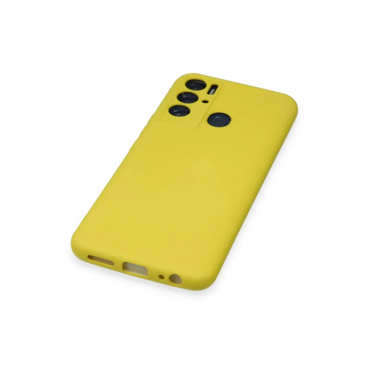 Tecno Pova Neo Kılıf Nano İçi Kadife Silikon - Sarı