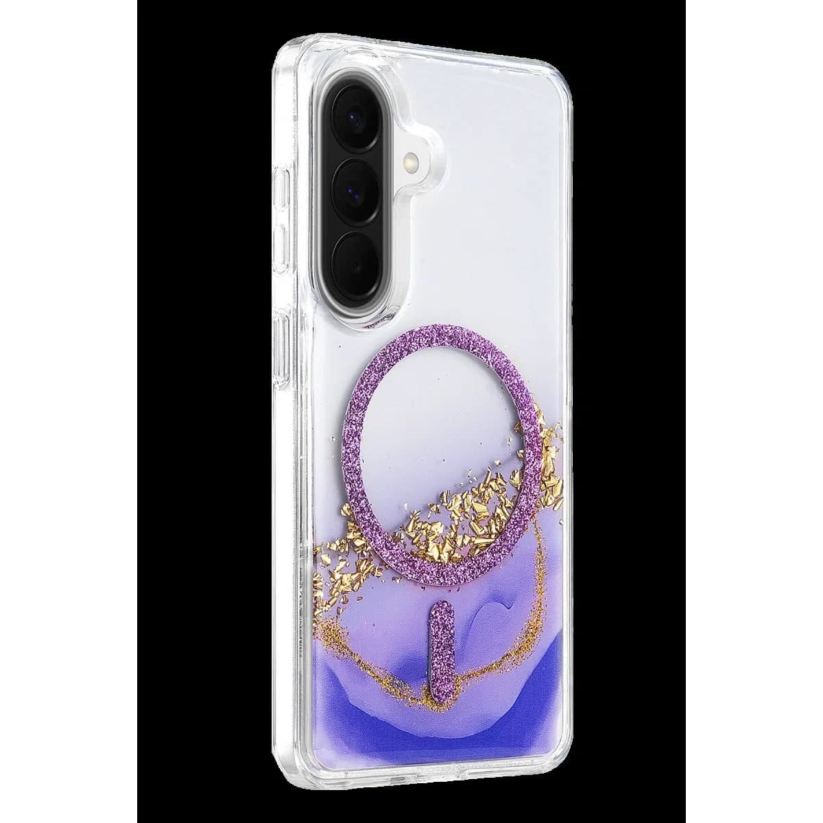 Onegif Samsung Galaxy A37 5g Lotus Simli Magsafe Kapak - Mor
