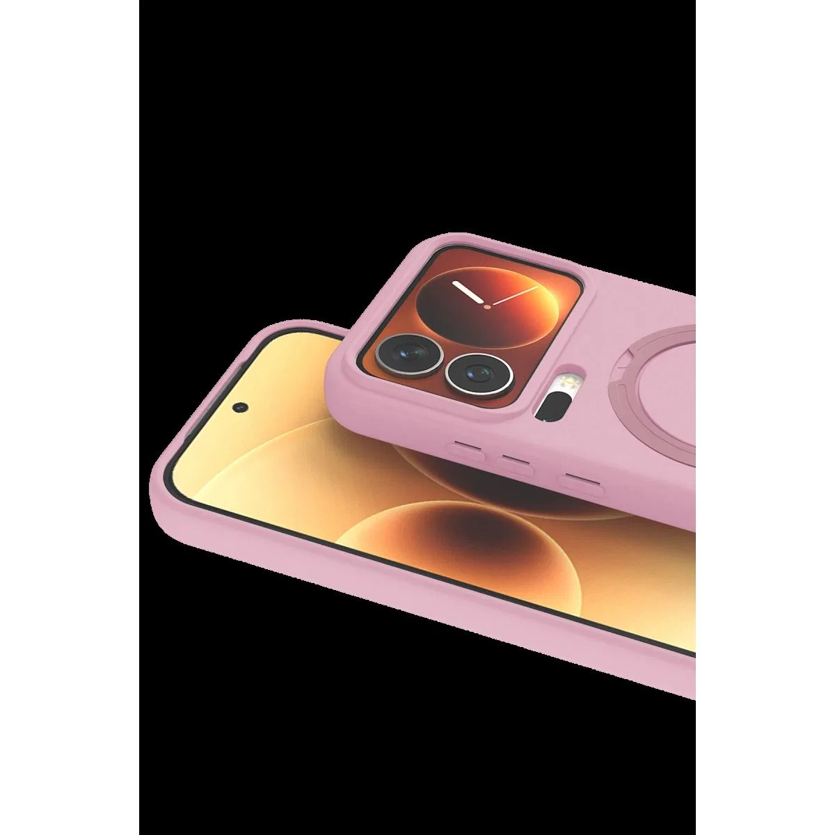 Xiaomi Mi 17 Pro Regal Magsafe Standlı Kapak - Açık Pembe