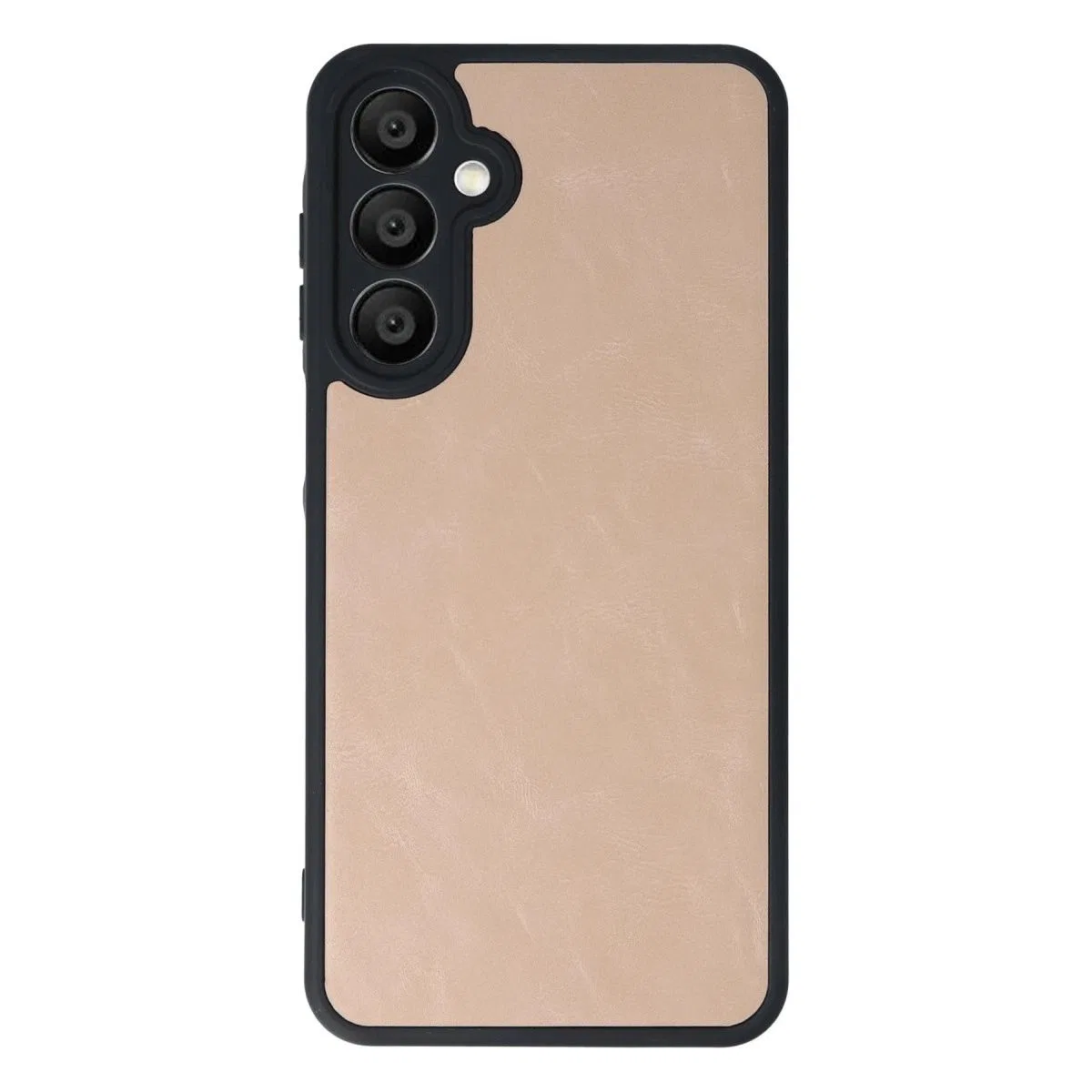 Samsung Galaxy A55 5g Kılıf Aras Deri Kapak - Pudra