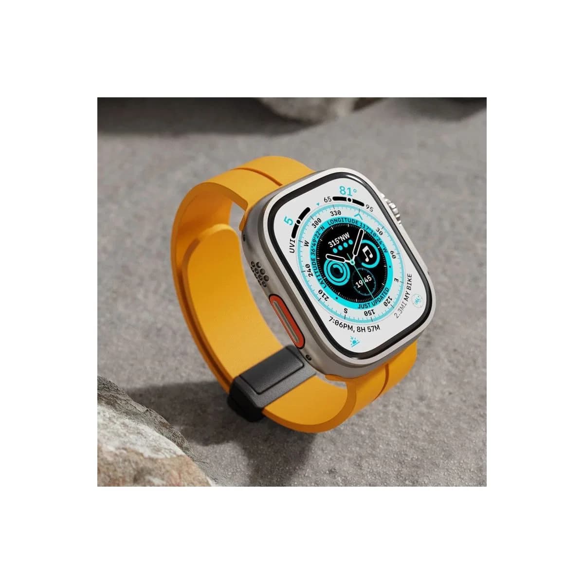 Apple Watch 42mm Kr412 Elegance Stylısh Kordon (saat Değildir) - Lila