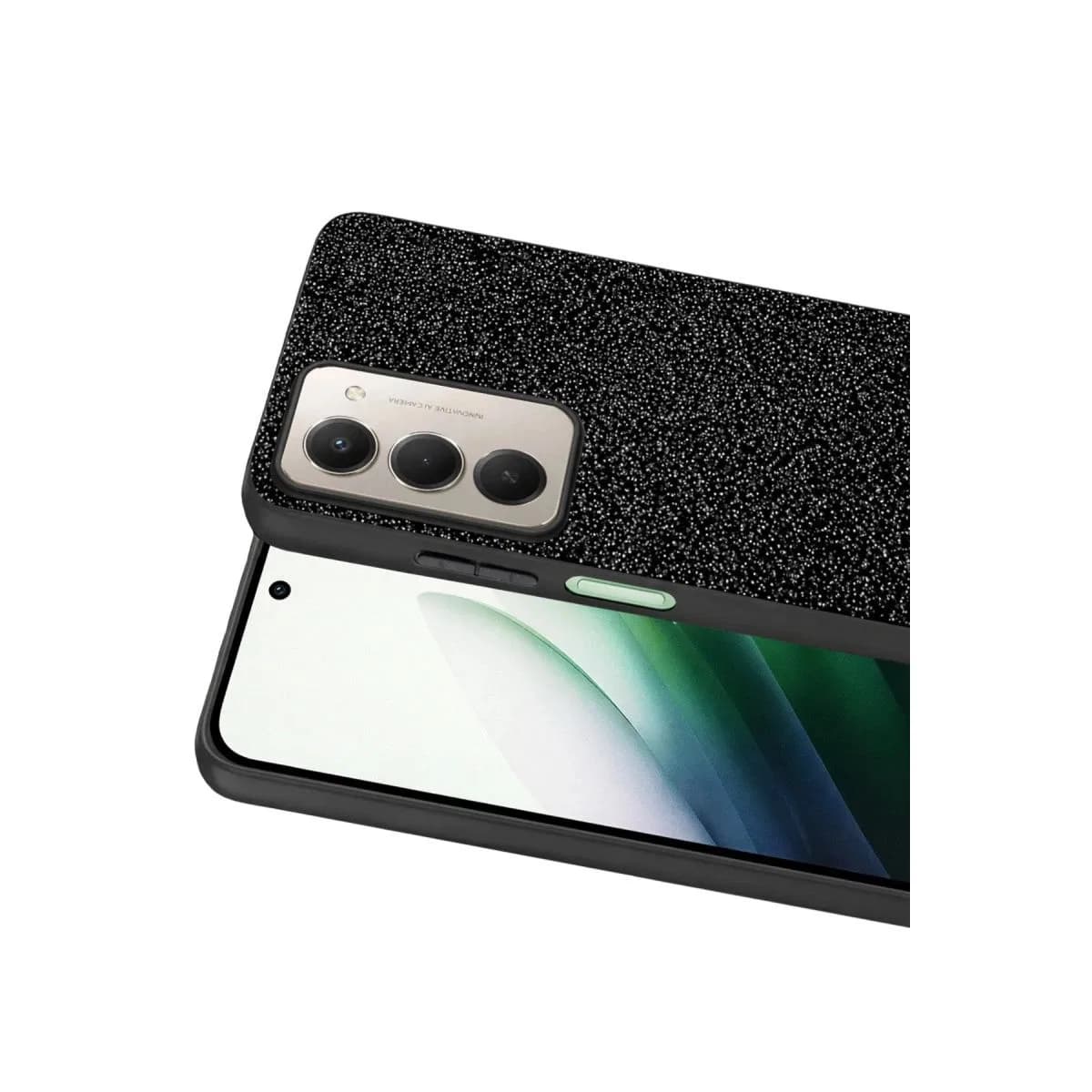 Onegif Xiaomi Redmi 15 4g Bright Simli Kapak - Siyah