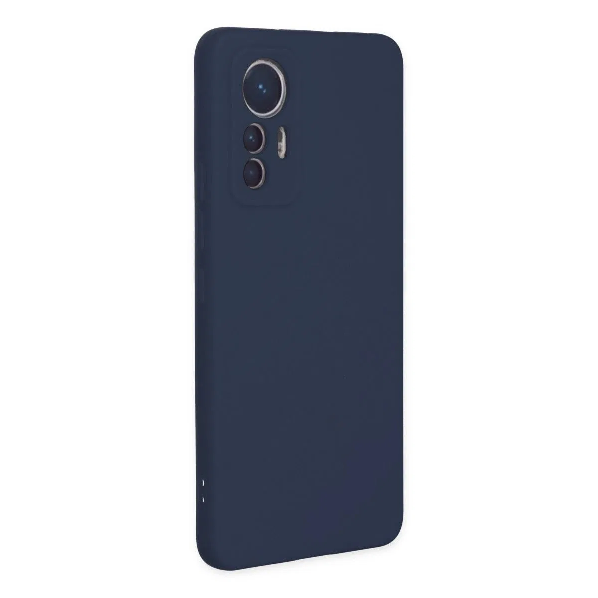 Xiaomi Mi 12 Lite Kılıf Nano İçi Kadife Silikon - Lacivert