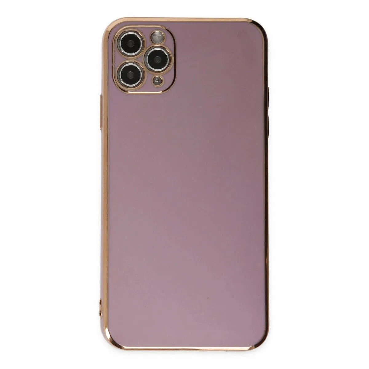 Apple İphone 11 Pro Max Kılıf Volet Silikon - Mor
