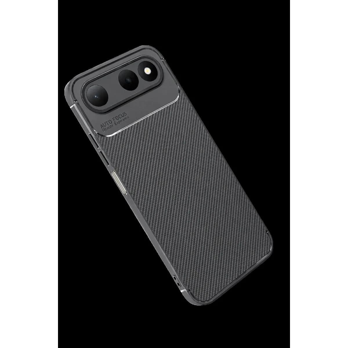 Newface Tecno Spark 50 5g Auto Focus Karbon Kapak - Gri