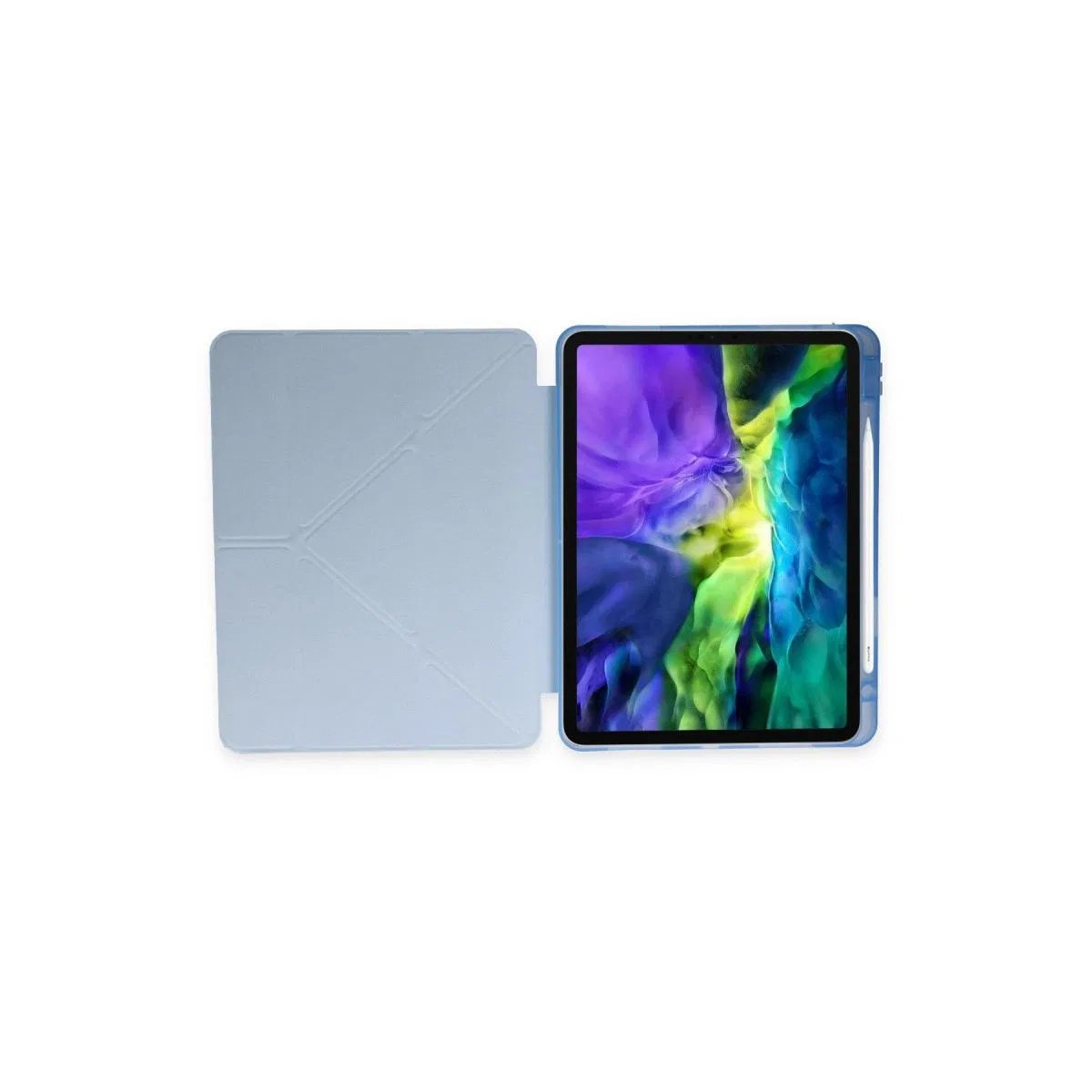 Apple İpad 10. 2 (8. nesil) Kılıf Kalemlikli Mars Tablet Kılıfı - Mavi