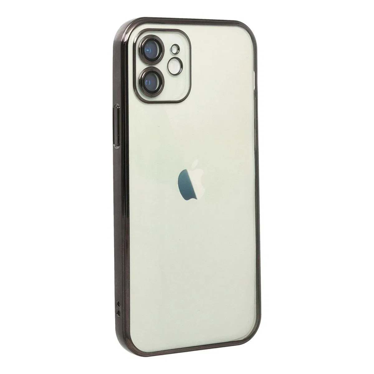 Apple İphone 12 Kılıf Razer Lensli Silikon - Siyah