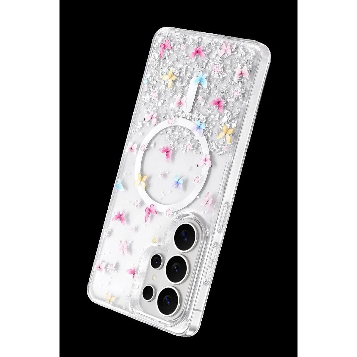 Onegif Samsung Galaxy S26 Ultra Misk Simli Magsafe Kapak - Desen 4