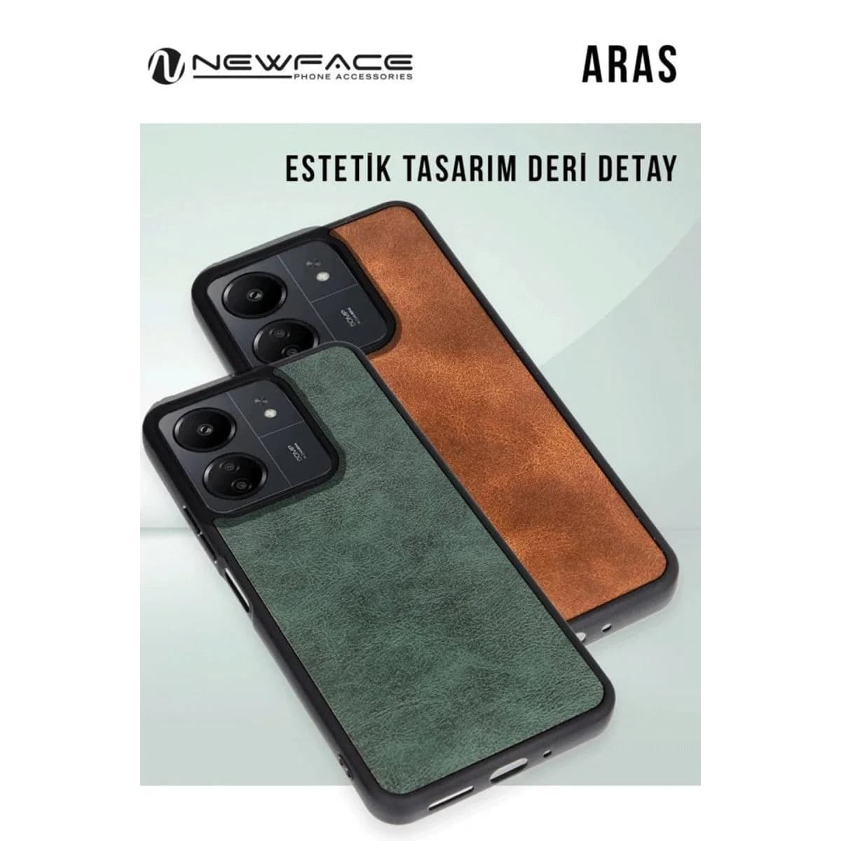 Samsung Galaxy A26 Kılıf Aras Deri Kapak - Koyu Yeşil