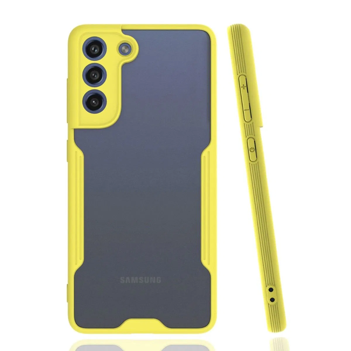 Samsung Galaxy S21 Fe Kılıf Platin Silikon - Sarı