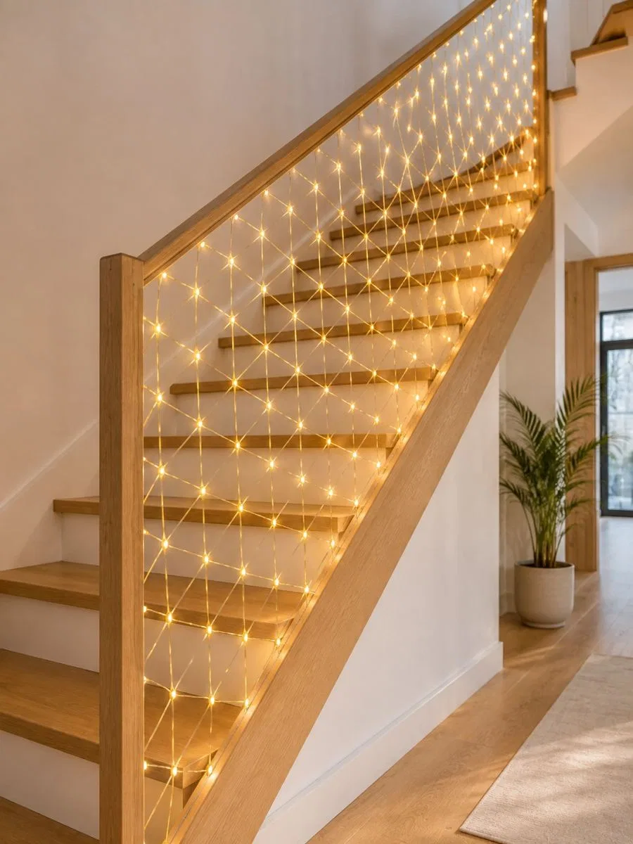 Led Ağ Işık Dekoratif File Aydınlatma Balkon Oda Ve Bahçe Süsleme Yeni Nesil
