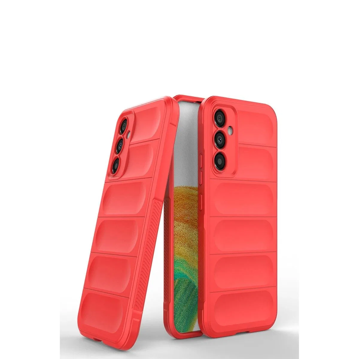Samsung Galaxy M34 5g Kılıf Optimum Silikon - Kırmızı