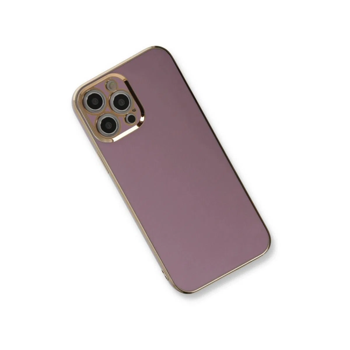 Apple İphone 12 Pro Max Kılıf Volet Silikon - Mor
