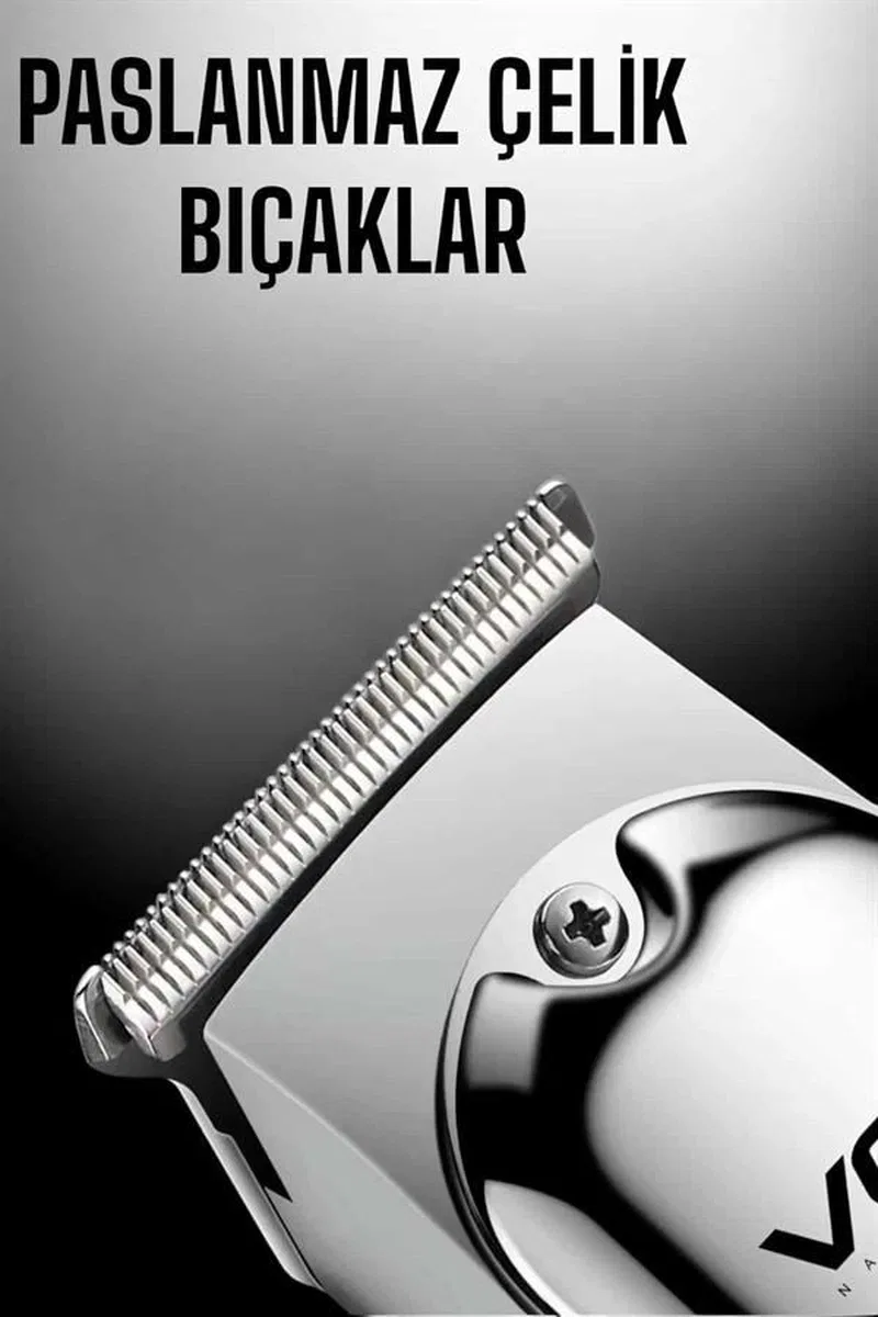 Tıraş Makinesi Paslanmaz Çelik Taraklı Güçlü Motor