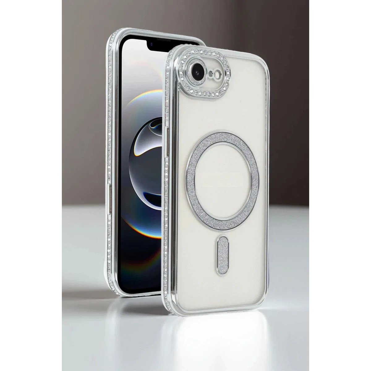 Apple İphone 16e Joke Simli Magneticsafe Kılıf - Mavi