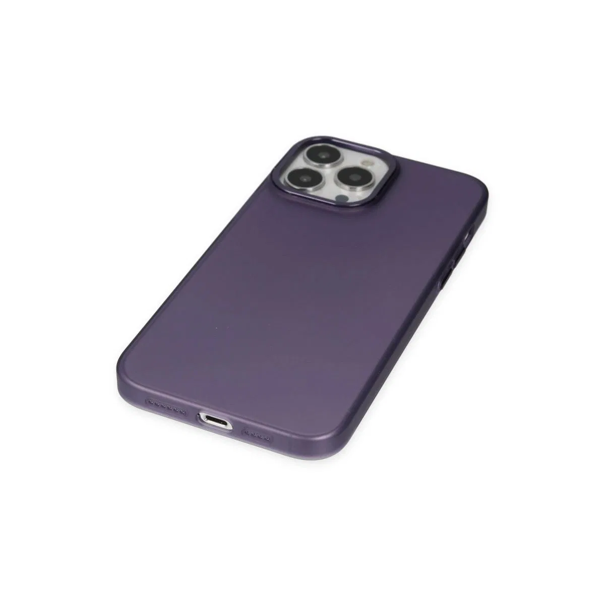 Apple İphone 13 Pro Max Kılıf Modos Metal Kapak - Derin Mor