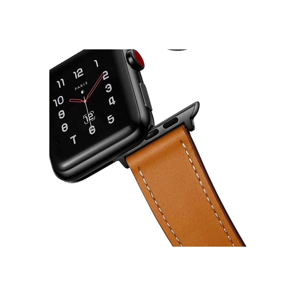 Apple Watch 42mm Kr415 Luaz Deri Kordon (saat Değildir) - Kırmızı
