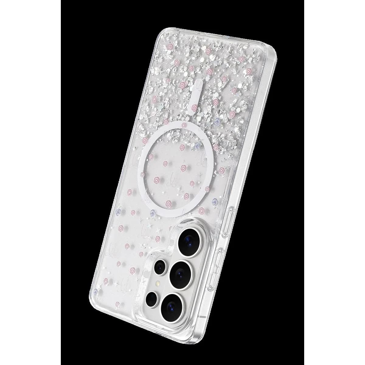 Onegif Samsung Galaxy S26 Ultra Misk Simli Magsafe Kapak - Desen 1