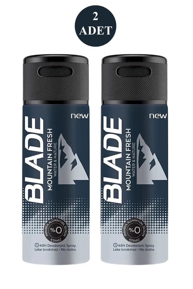2 Adet Mountain Fresh Erkek Deodorant 150ml Leke Bırakmaz