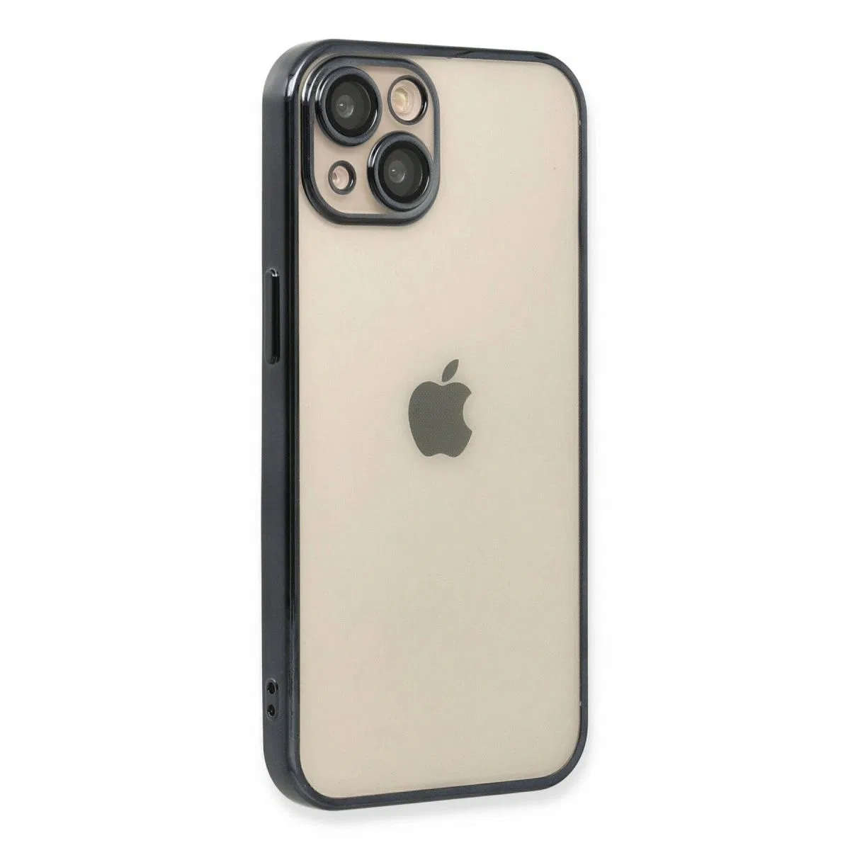 Apple İphone 14 Kılıf Razer Lensli Silikon - Siyah