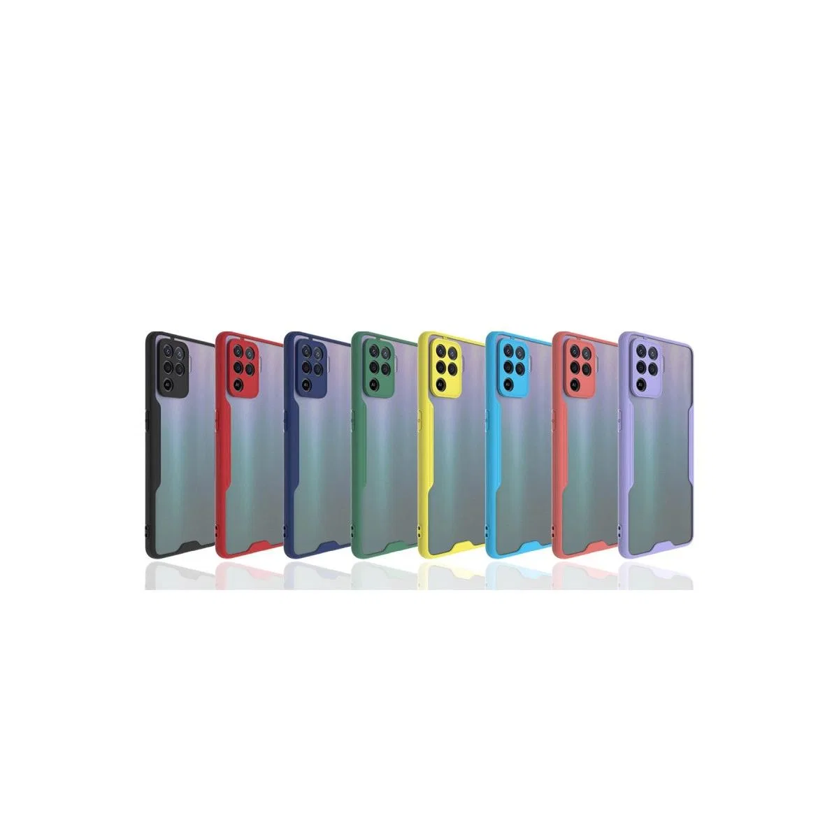 Oppo Reno 5 Lite Kılıf Platin Silikon - Sarı