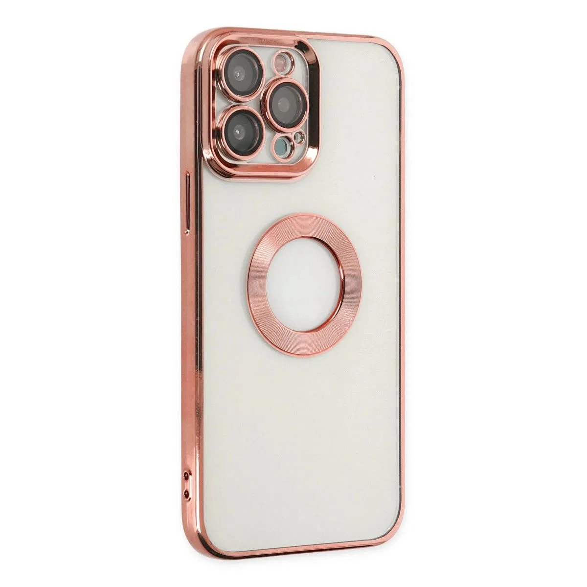 Apple İphone 14 Pro Max Kılıf Slot Silikon - Rose Gold