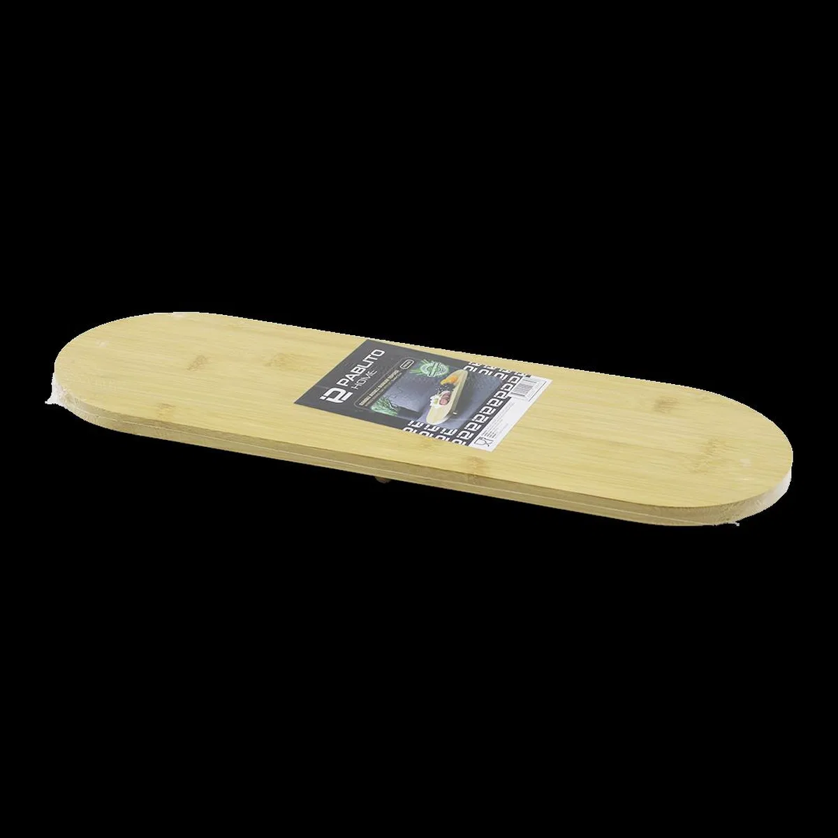 Oval Bambu Ahşap Sunum Tepsisi 15x44x1. 5 cm (1 cm Ayaklı)