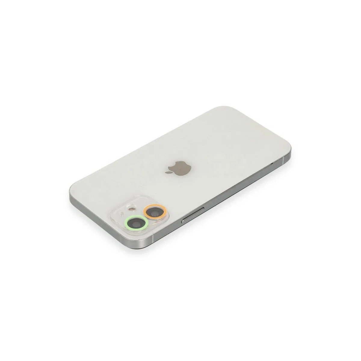 Apple İphone 11 Renkli Kamera Lens Koruma Cam - Turuncu-yeşil