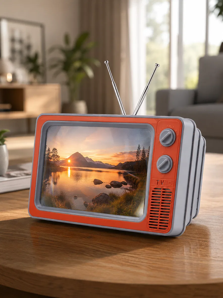 Telefon Ekran Büyütücü 3D HD Lens Retro TV Görünümlü Katlanabilir Mobil Ekran