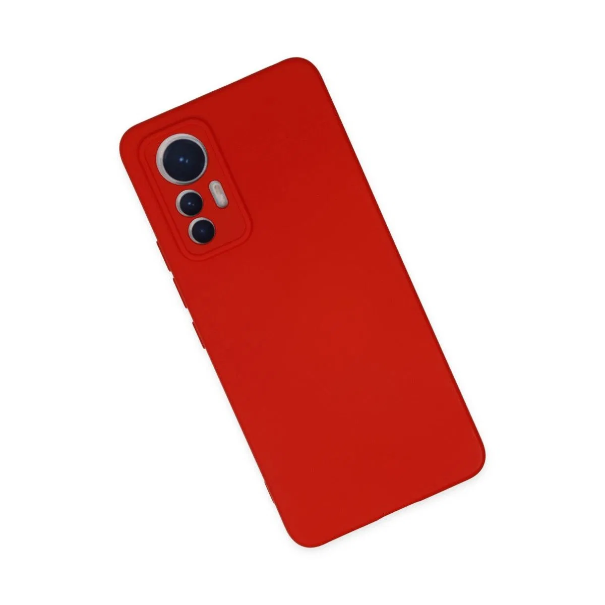 Xiaomi Mi 12 Lite Kılıf Nano İçi Kadife Silikon - Kırmızı