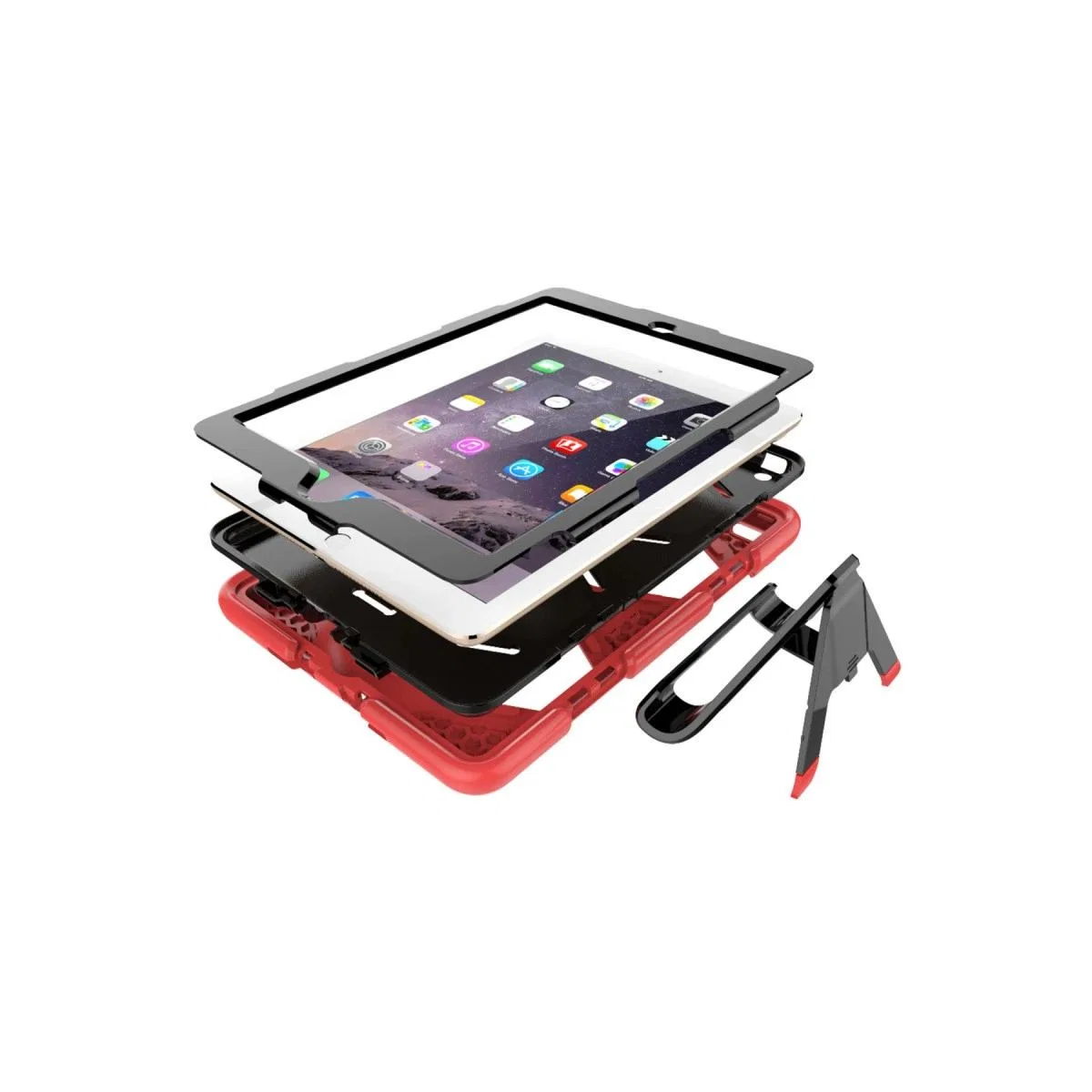Apple İpad 5 Air 9. 7 Kılıf Griffin Tablet Kapak - Kırmızı