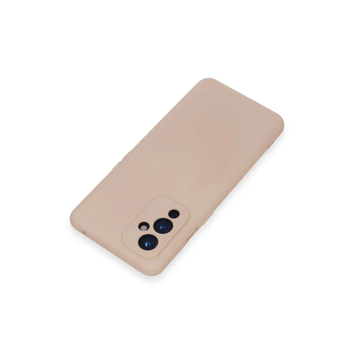 One Plus 9 Kılıf Nano İçi Kadife Silikon - Pudra
