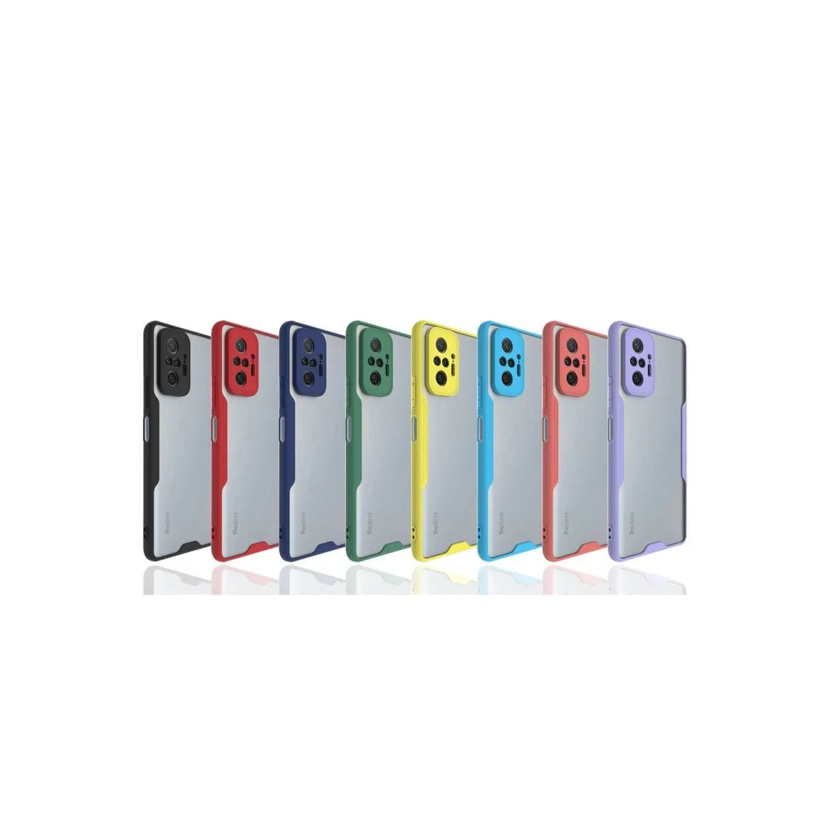 Xiaomi Redmi Note 10 Pro Kılıf Platin Silikon - Kırmızı