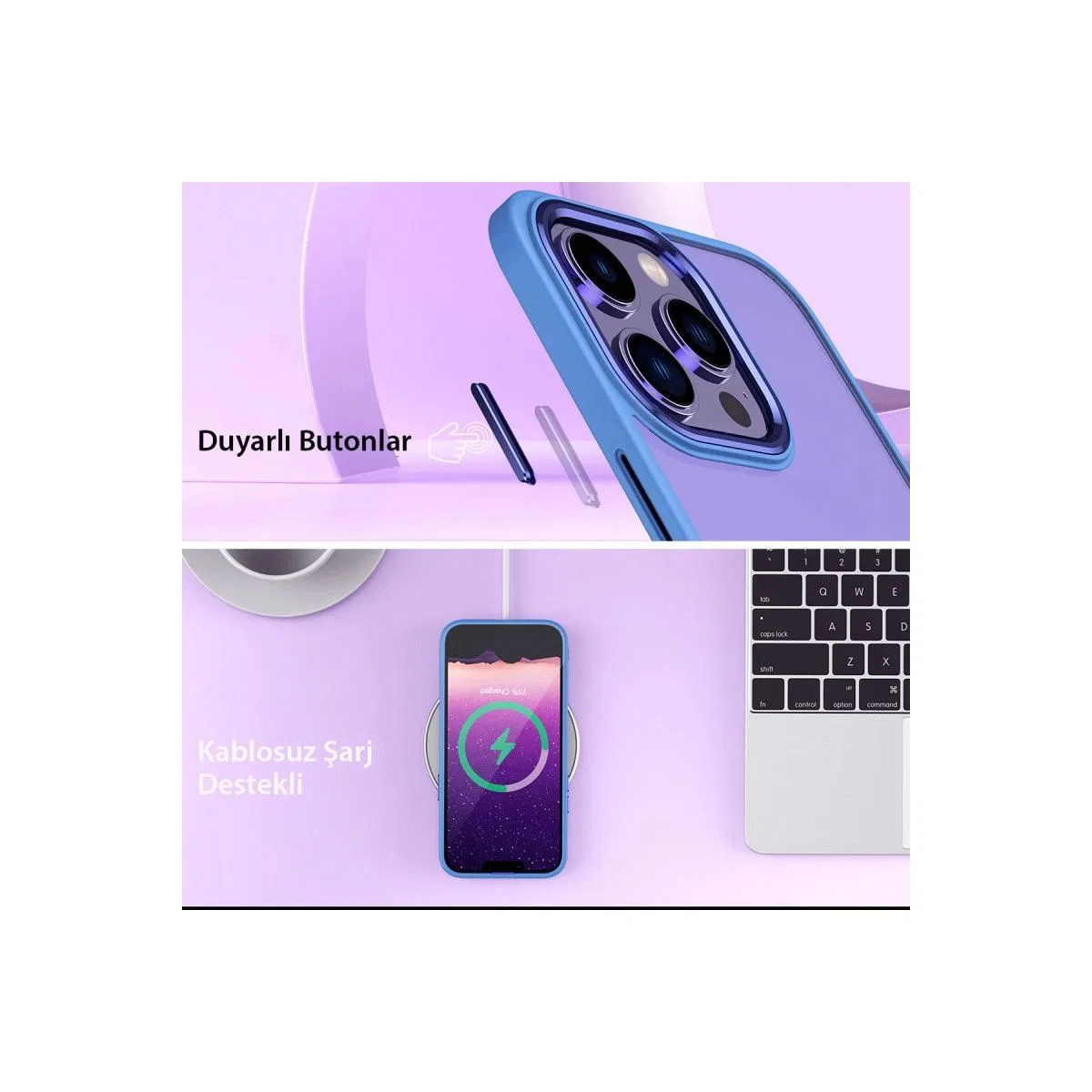 Apple İphone 14 Pro Kılıf Power Silikon - Siyah